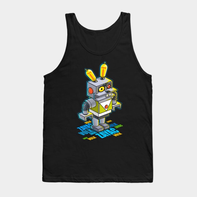 Robot rabbit Tank Top by NikKor